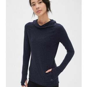GAP fit Breathe Hoodie Gray Size S